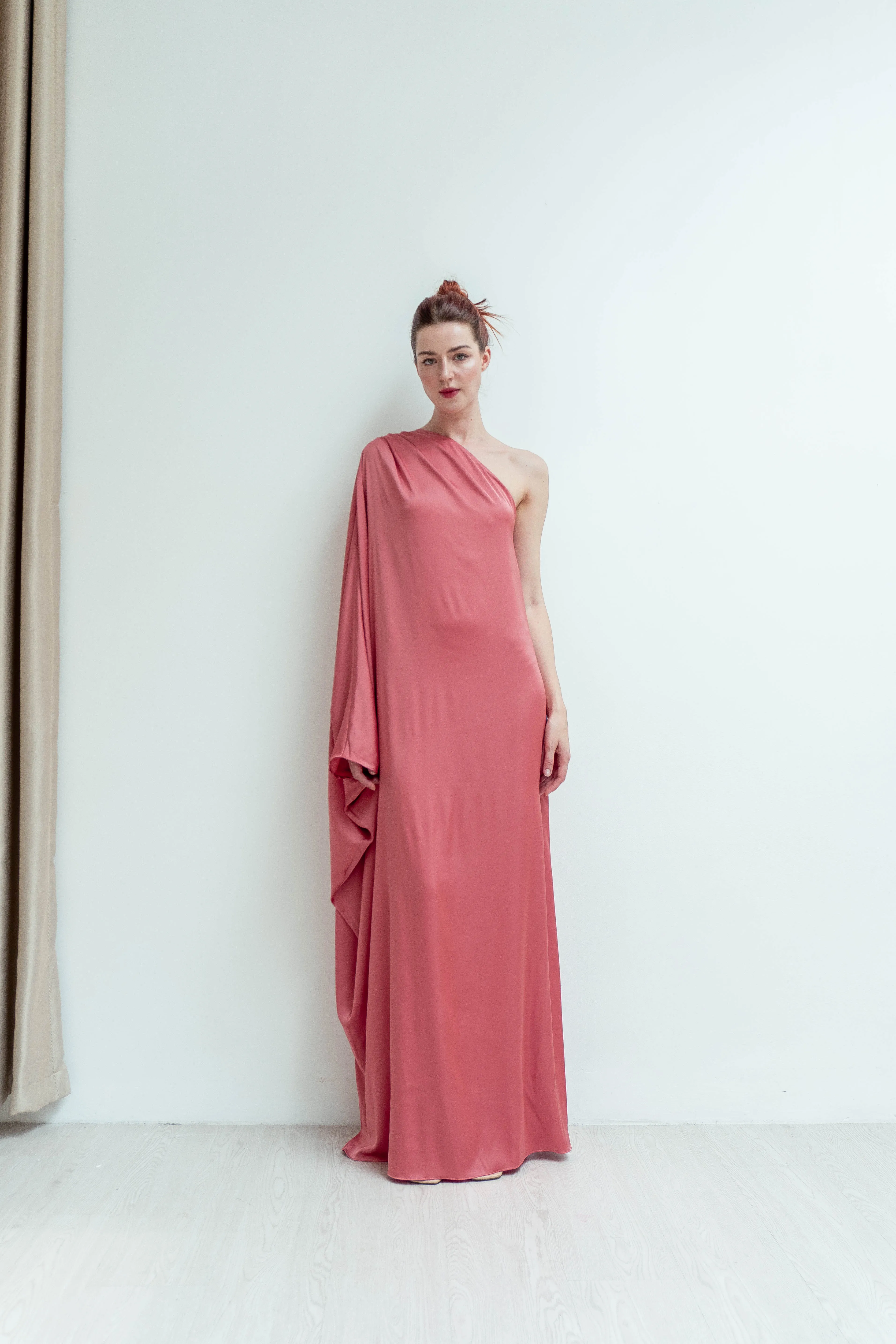 Georgia One Shoulder Floor Length Dress