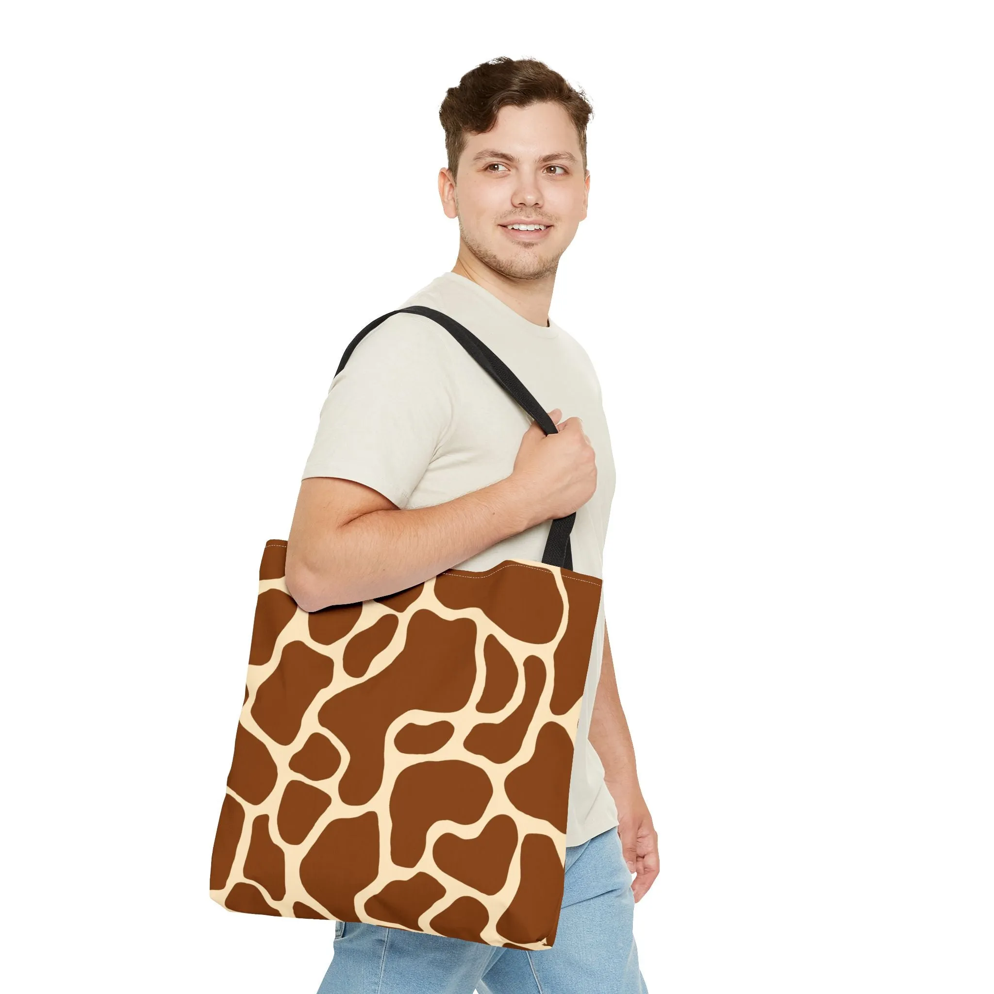 Giraffe Print Tote Bag - Stylish and Eco-Friendly
