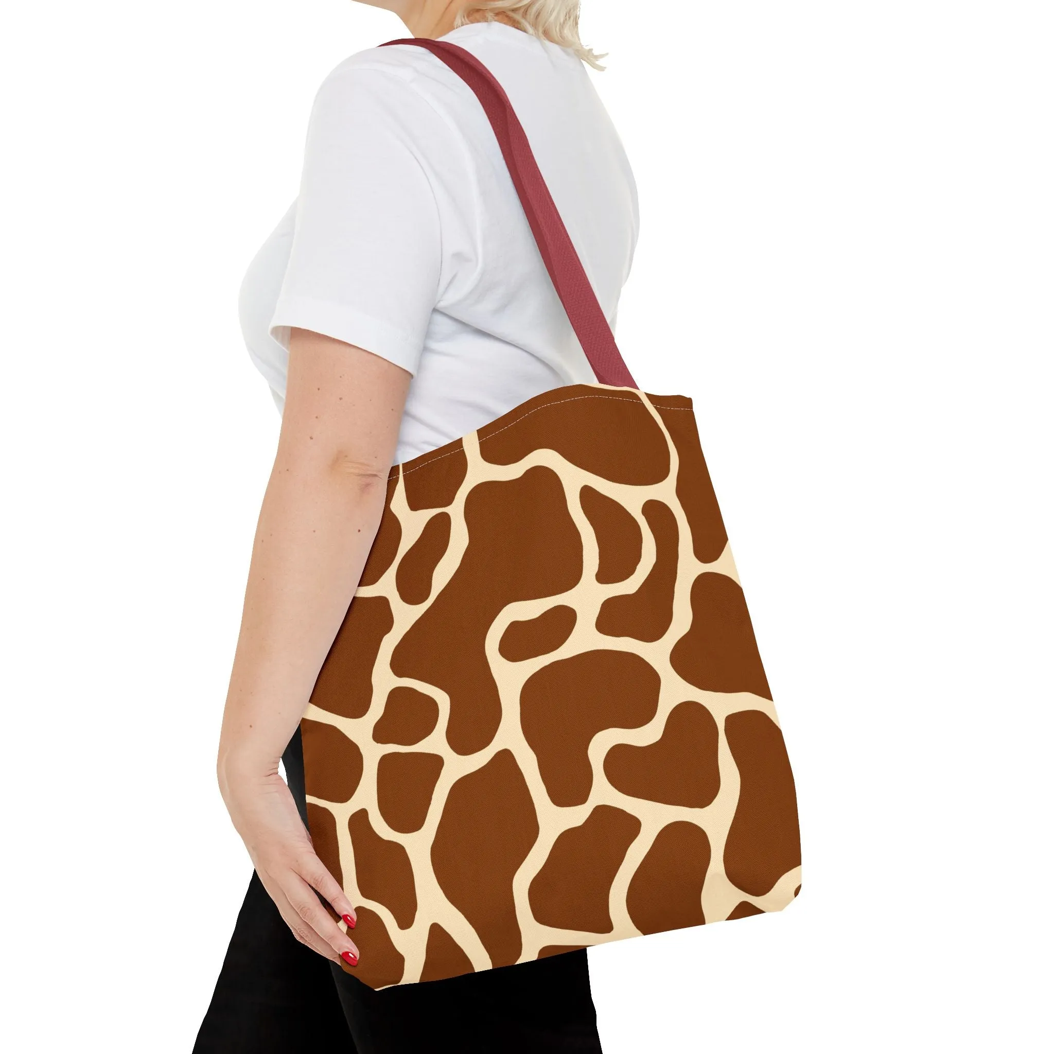 Giraffe Print Tote Bag - Stylish and Eco-Friendly