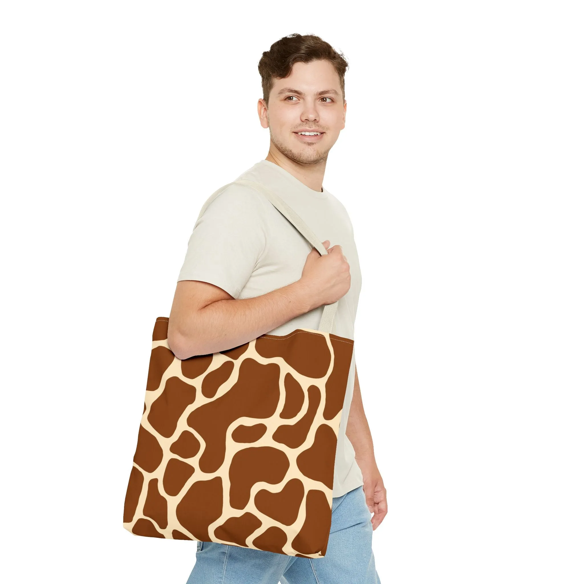 Giraffe Print Tote Bag - Stylish and Eco-Friendly
