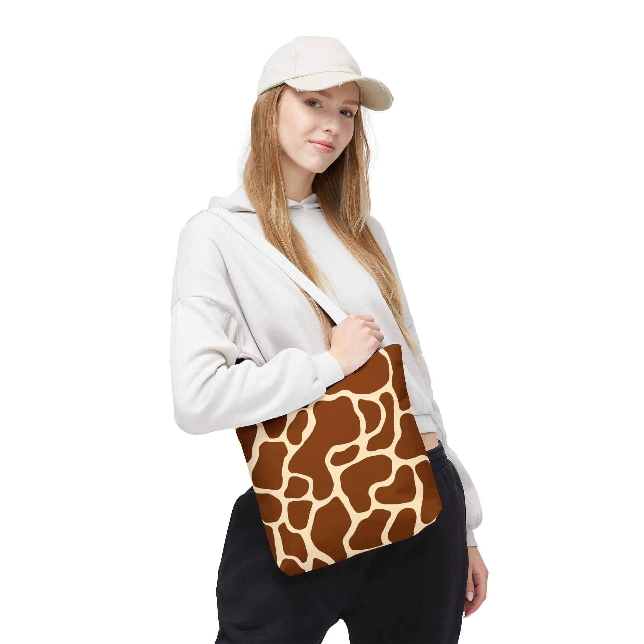 Giraffe Print Tote Bag - Stylish and Eco-Friendly