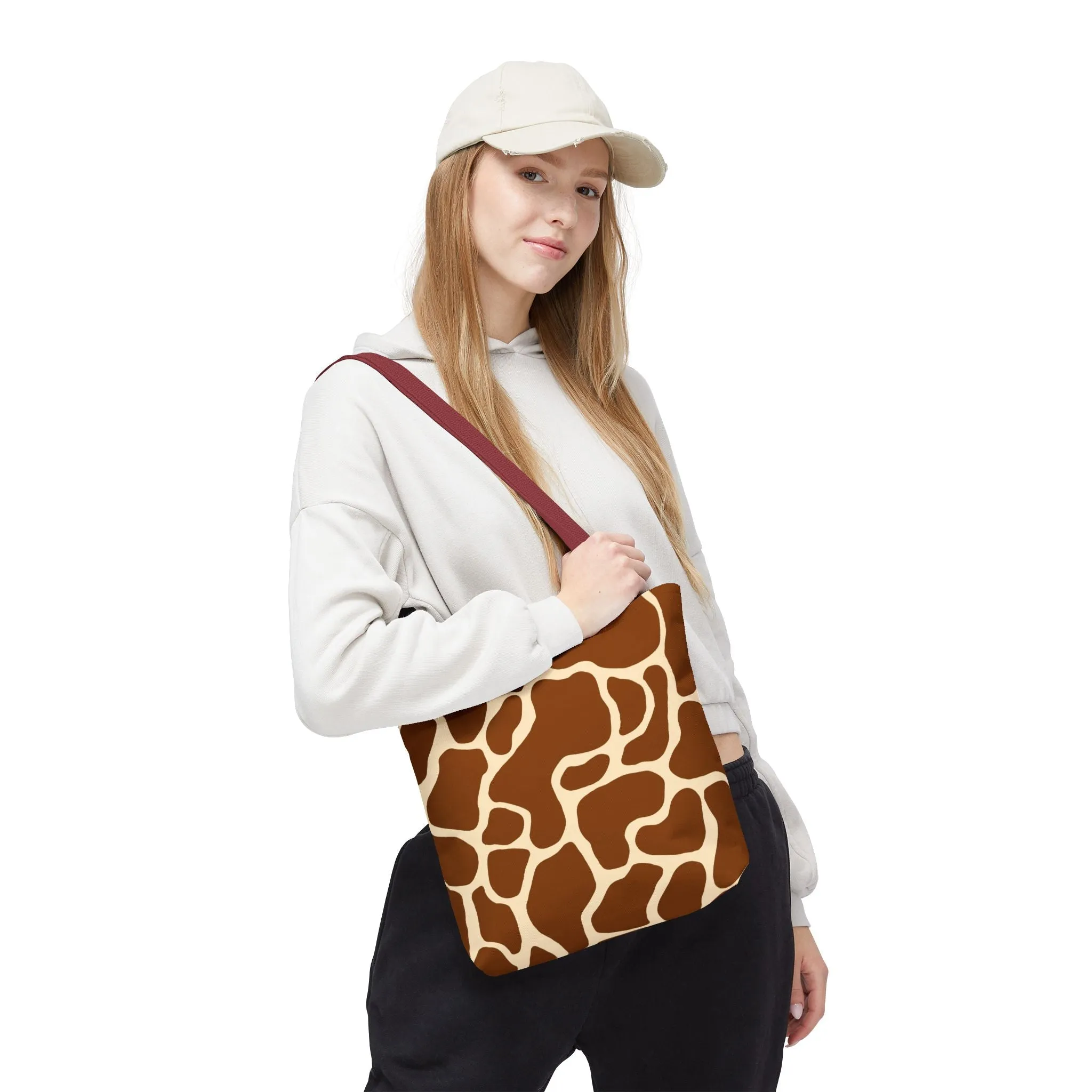 Giraffe Print Tote Bag - Stylish and Eco-Friendly