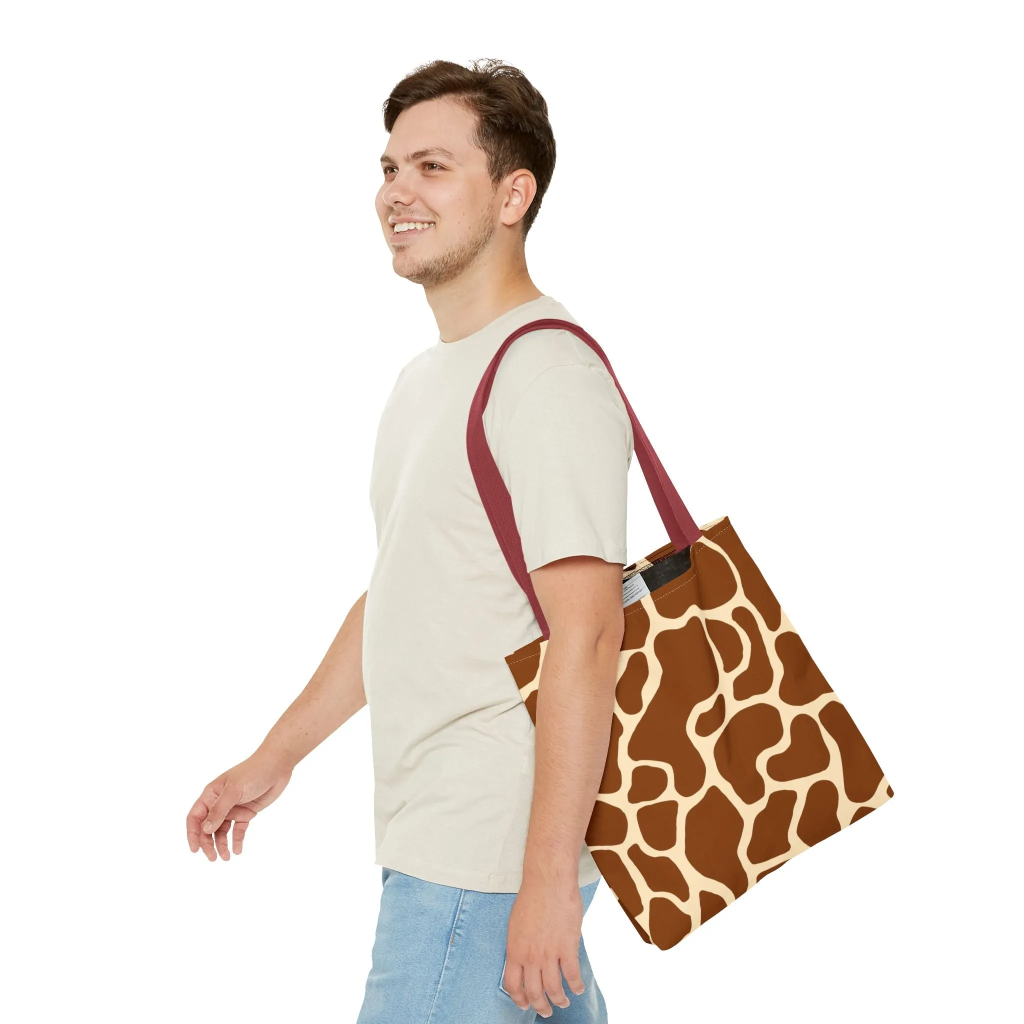 Giraffe Print Tote Bag - Stylish and Eco-Friendly