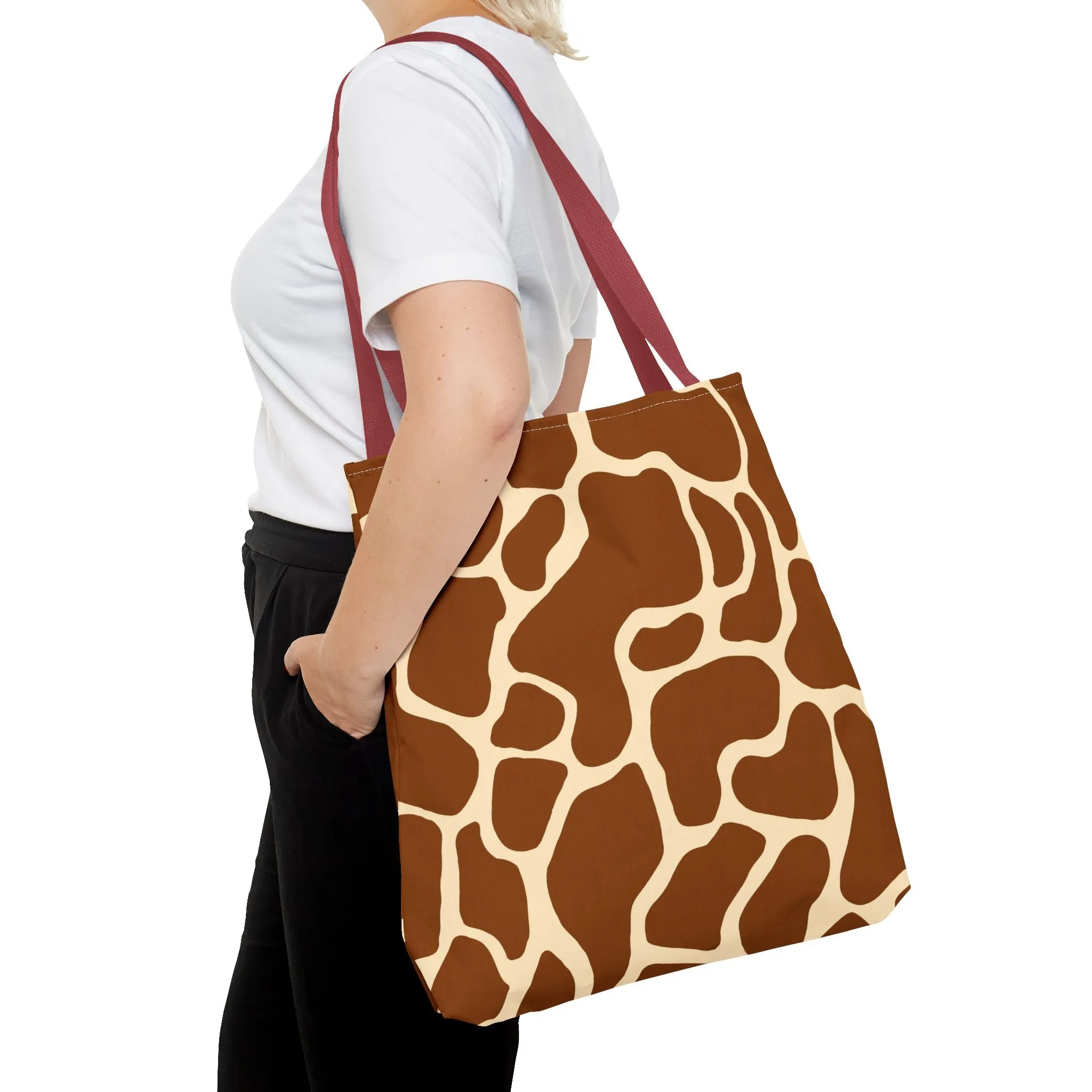Giraffe Print Tote Bag - Stylish and Eco-Friendly