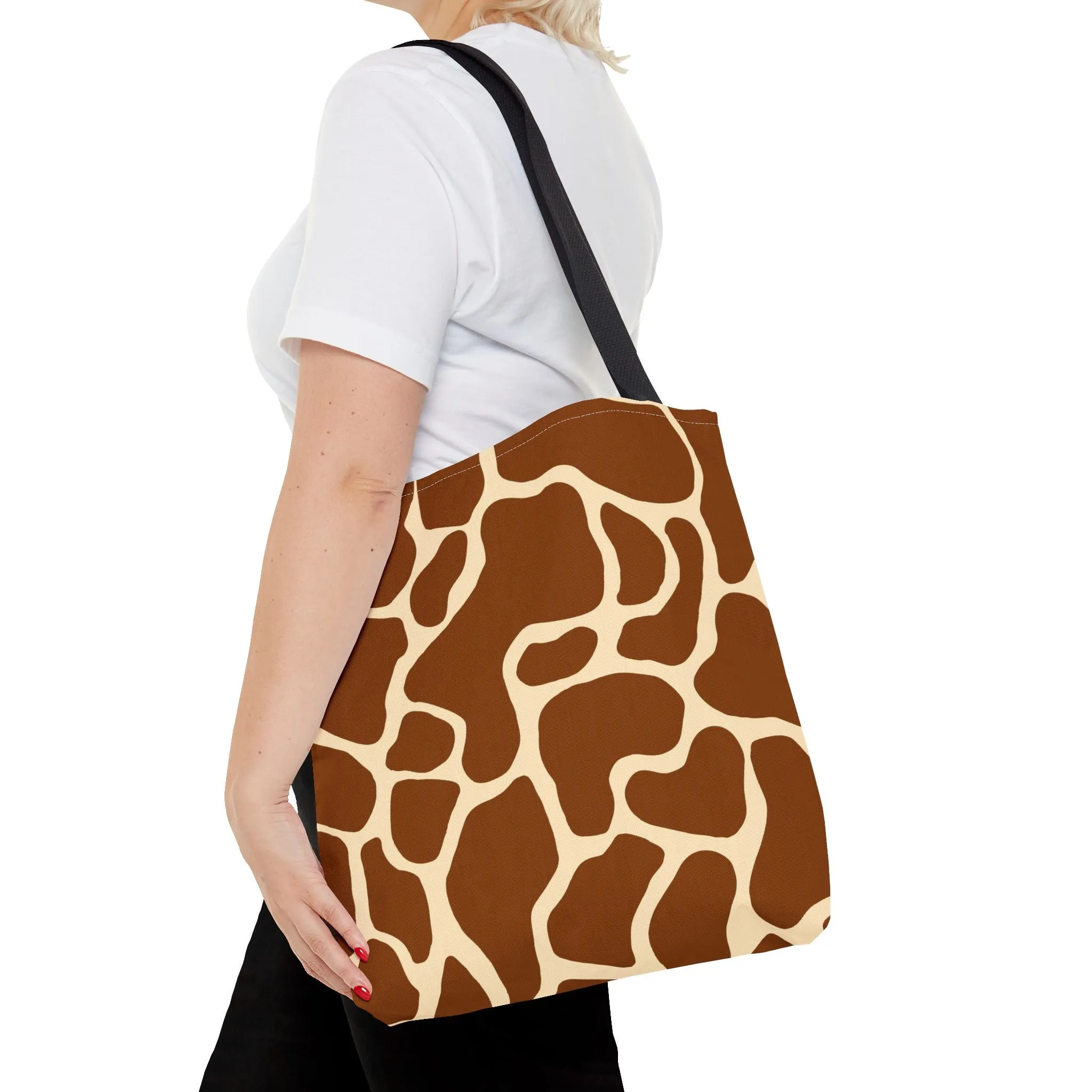 Giraffe Print Tote Bag - Stylish and Eco-Friendly