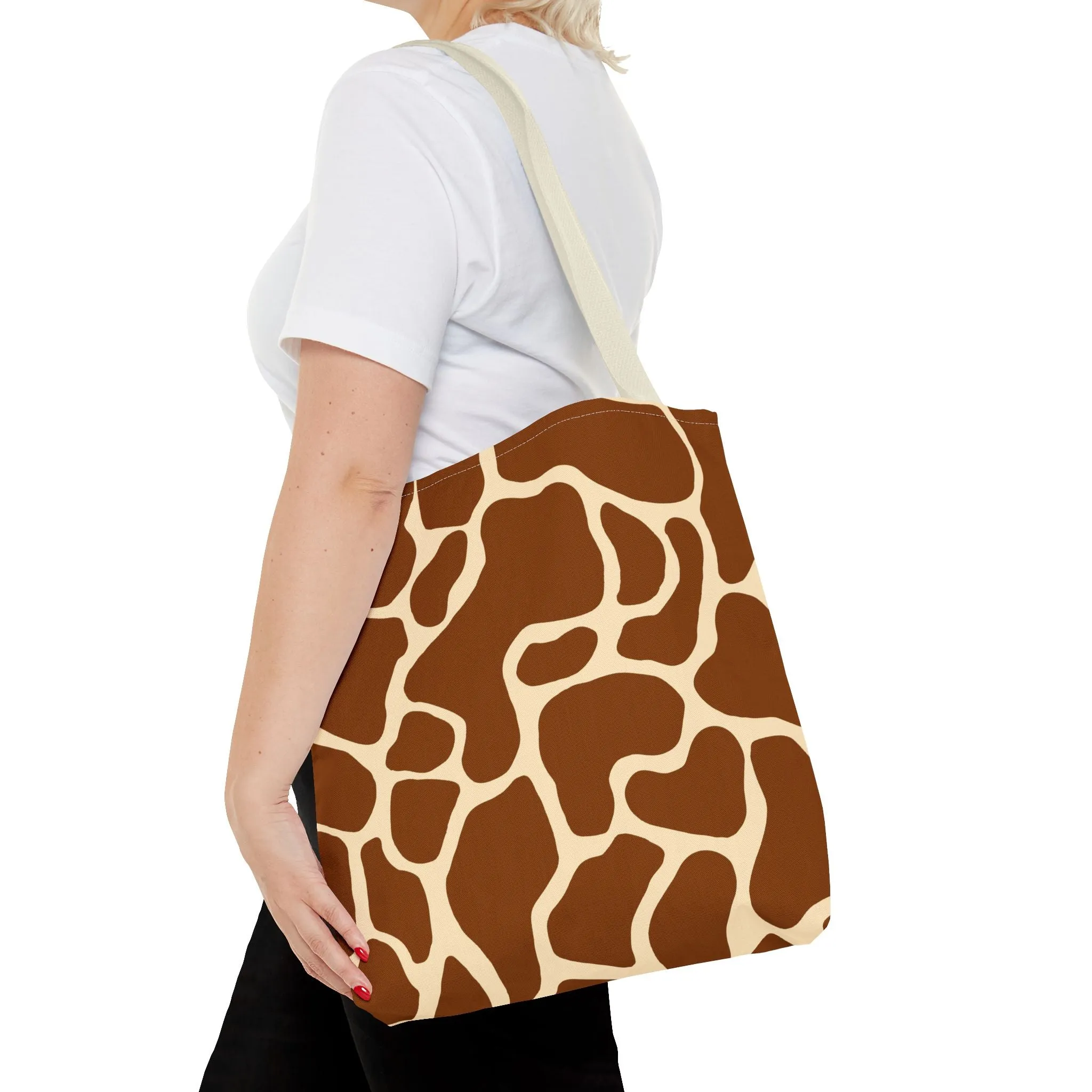 Giraffe Print Tote Bag - Stylish and Eco-Friendly