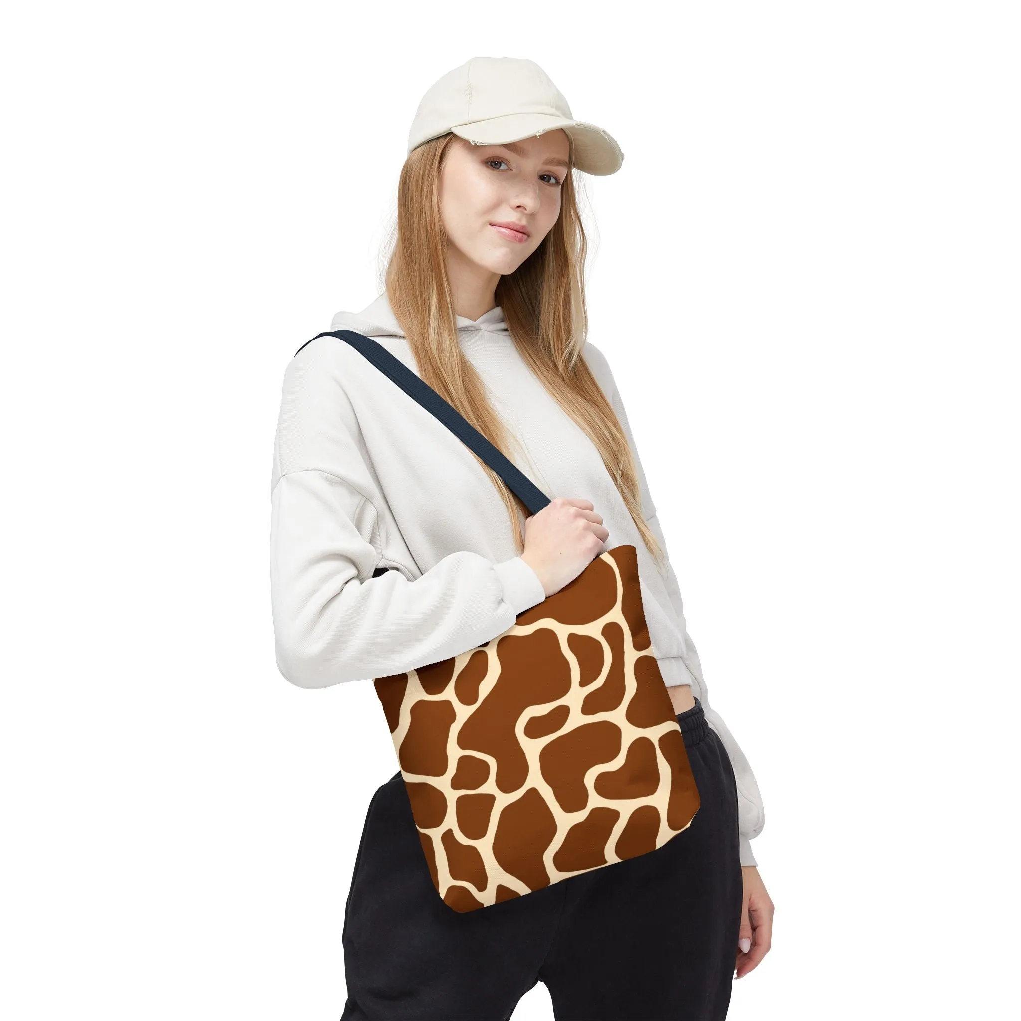Giraffe Print Tote Bag - Stylish and Eco-Friendly