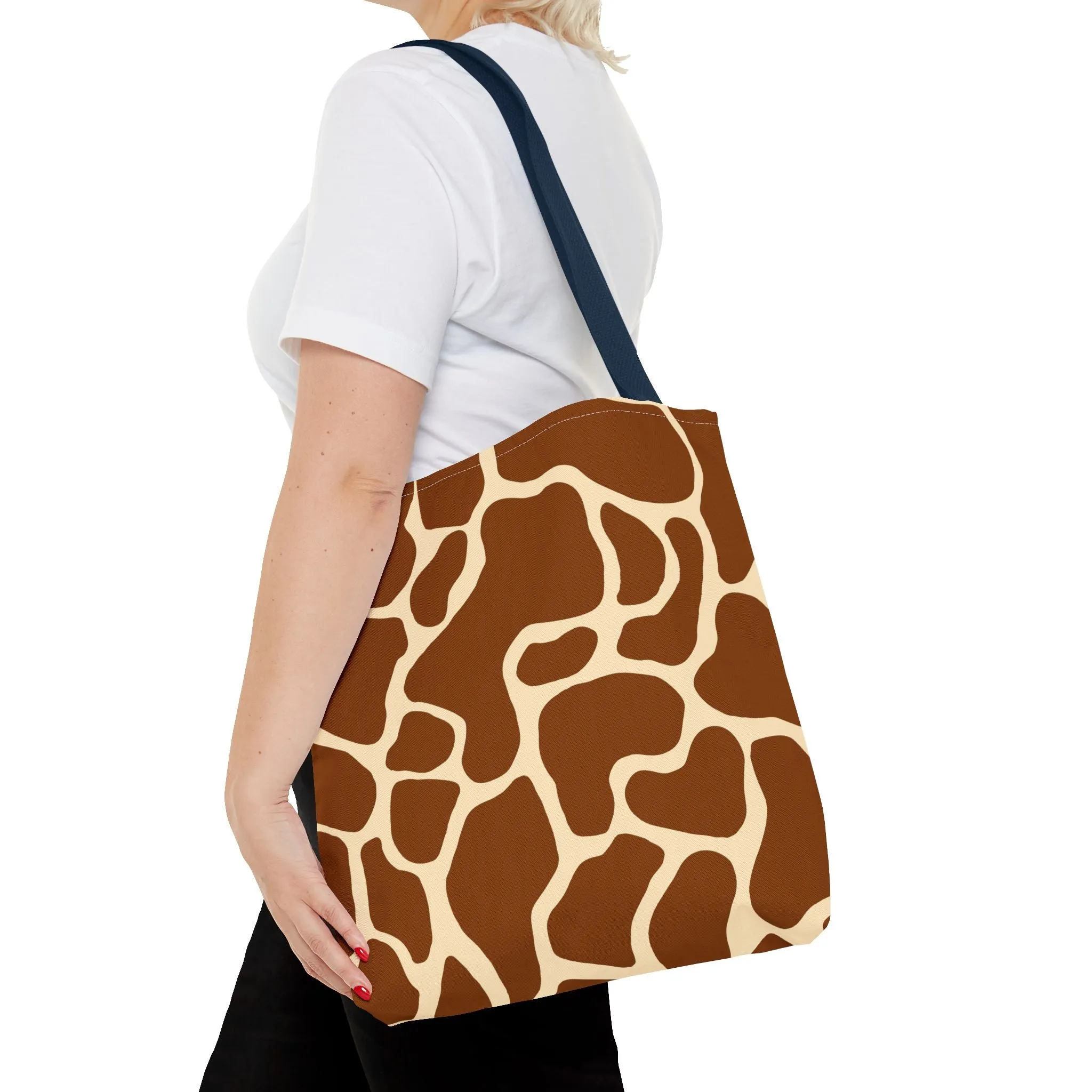 Giraffe Print Tote Bag - Stylish and Eco-Friendly