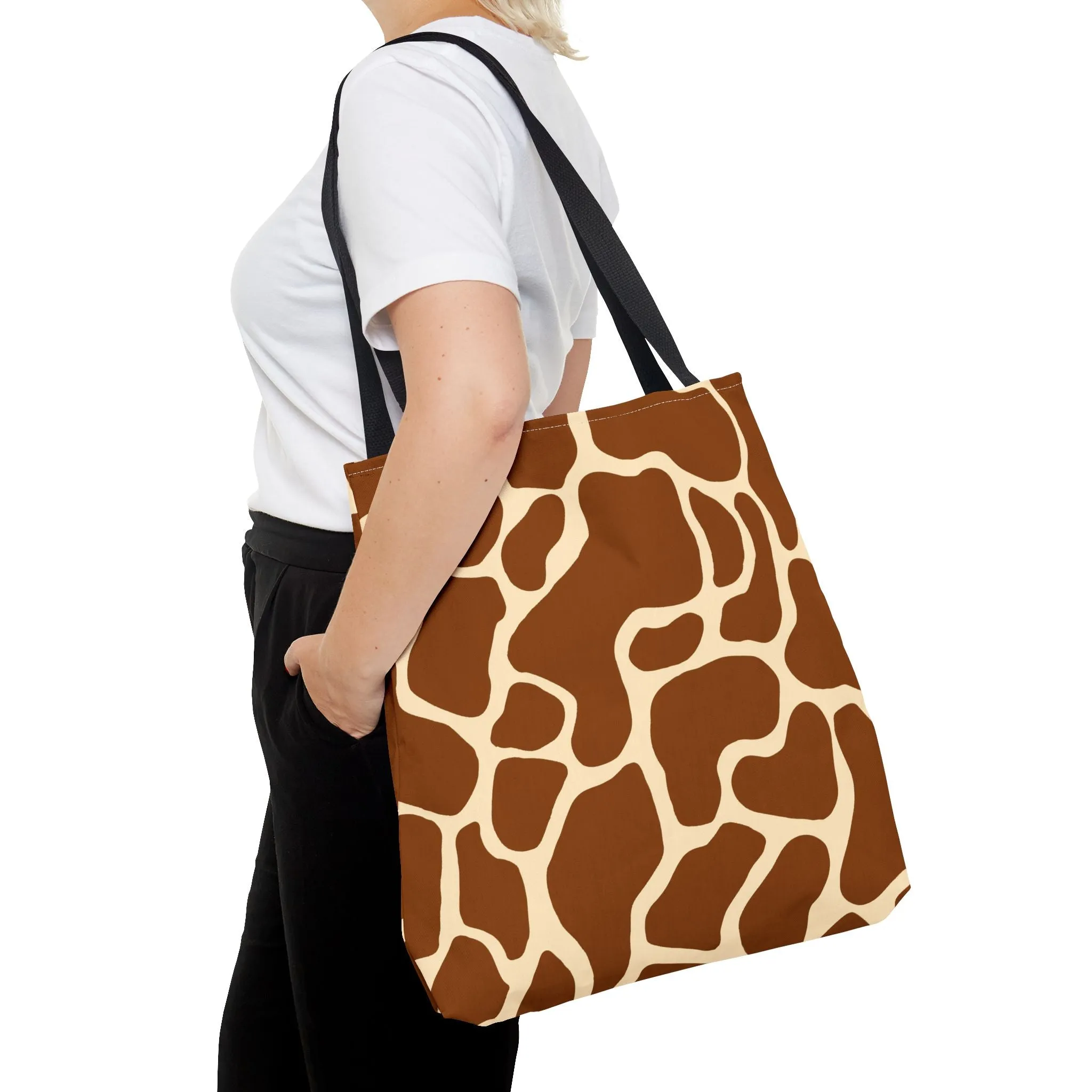Giraffe Print Tote Bag - Stylish and Eco-Friendly