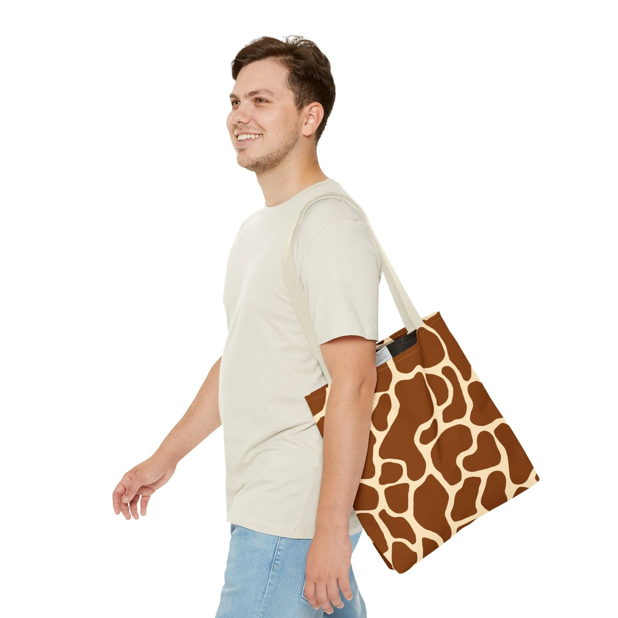 Giraffe Print Tote Bag - Stylish and Eco-Friendly