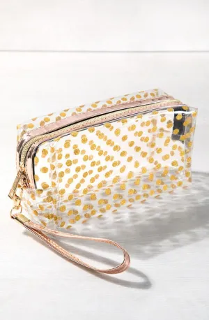 GLITTER POLKA DOT POUCH - 2 COLORS