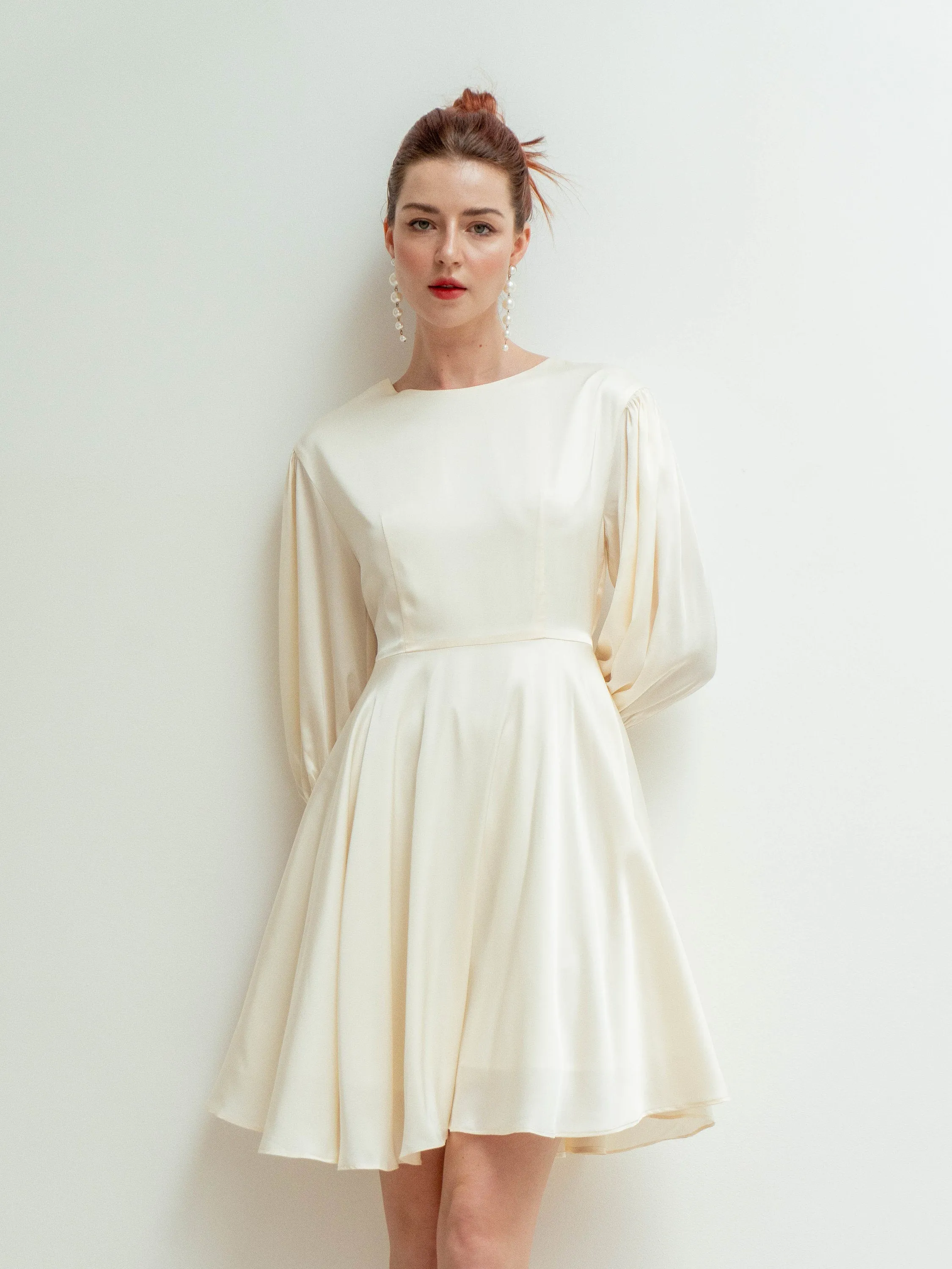 Gloria Puff Sleeves Mini Dress