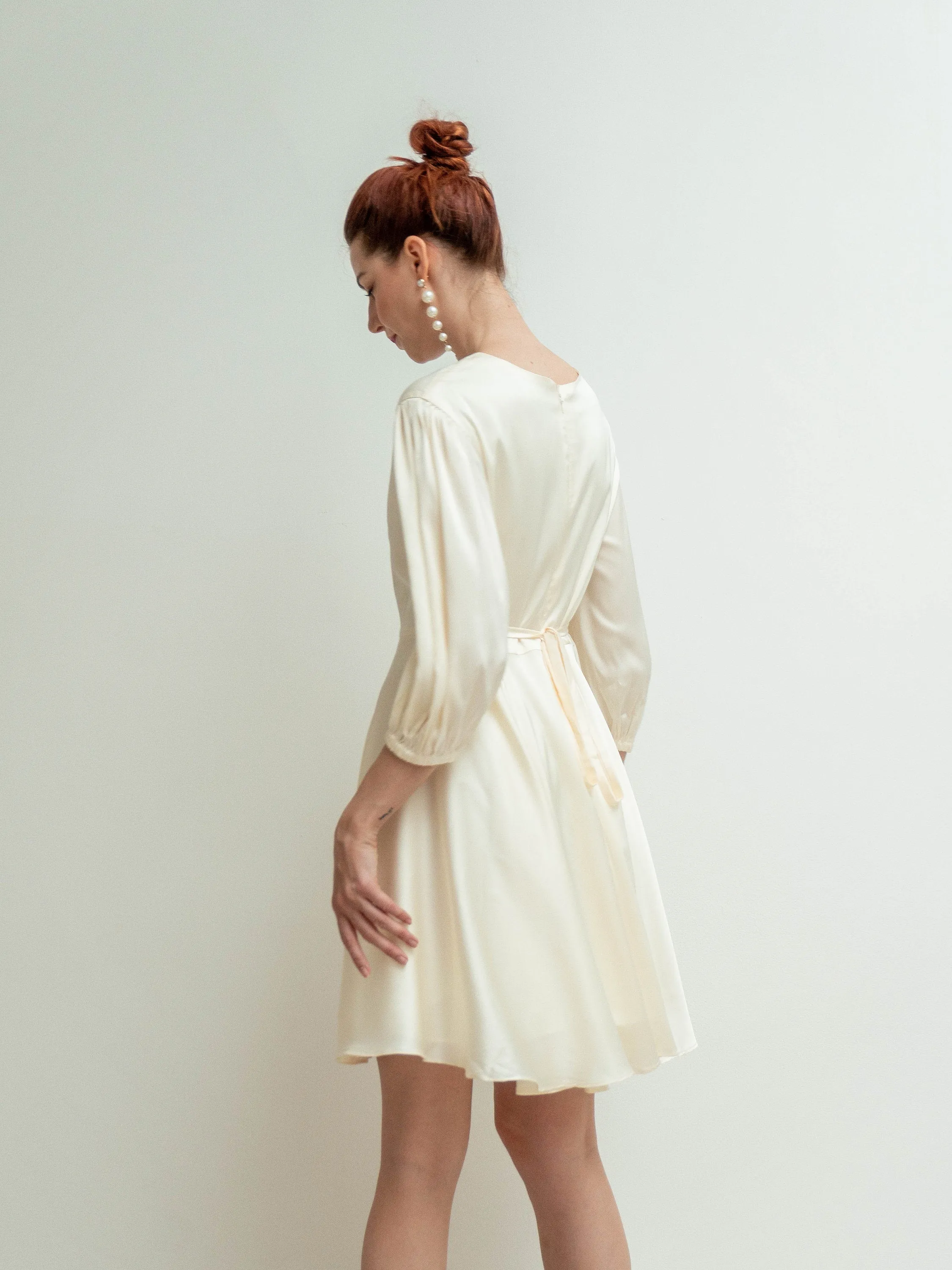 Gloria Puff Sleeves Mini Dress