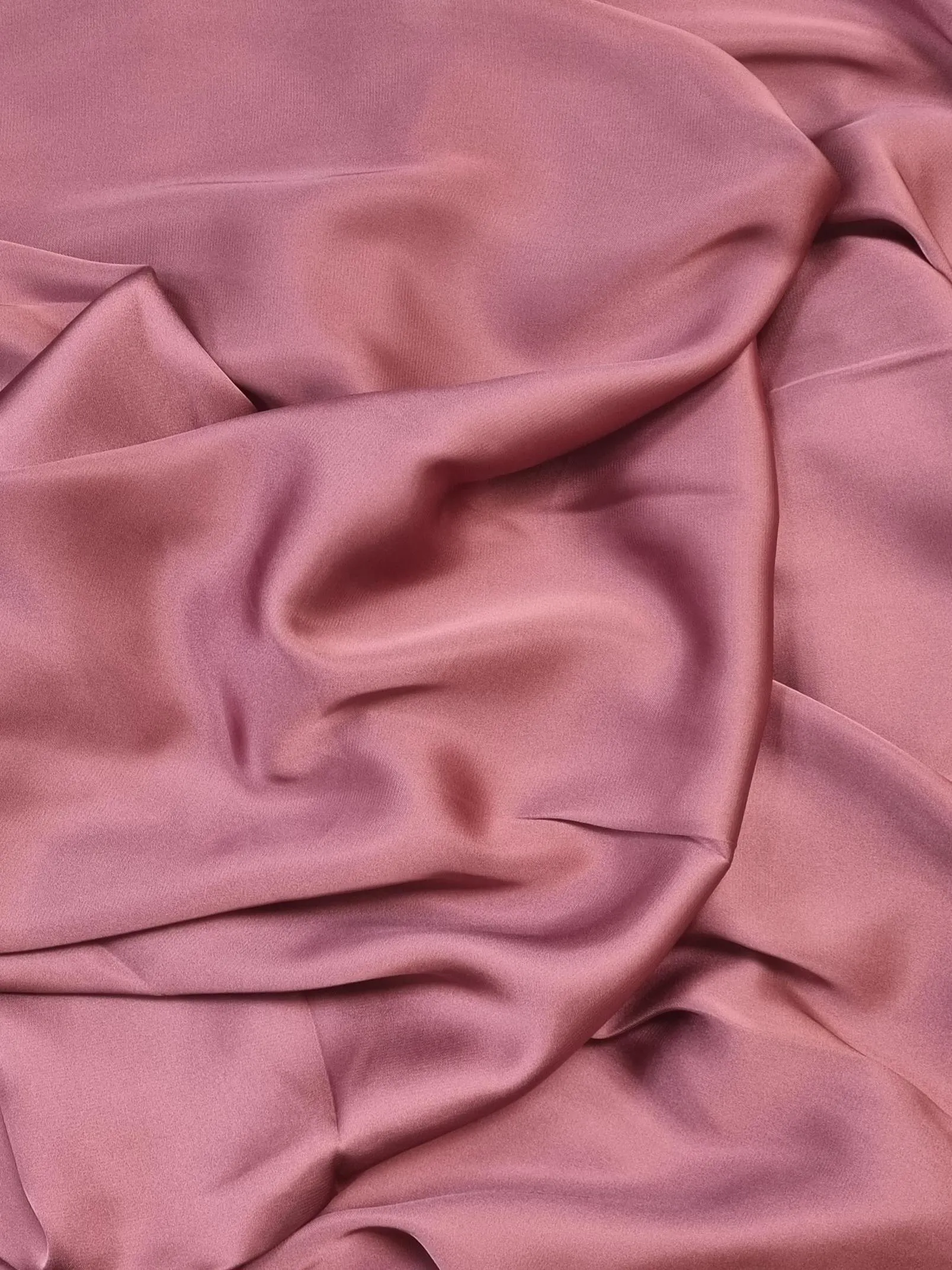 Glossy Satin Hijab - Rose Pink