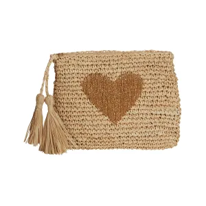 Gold Heart Clutch
