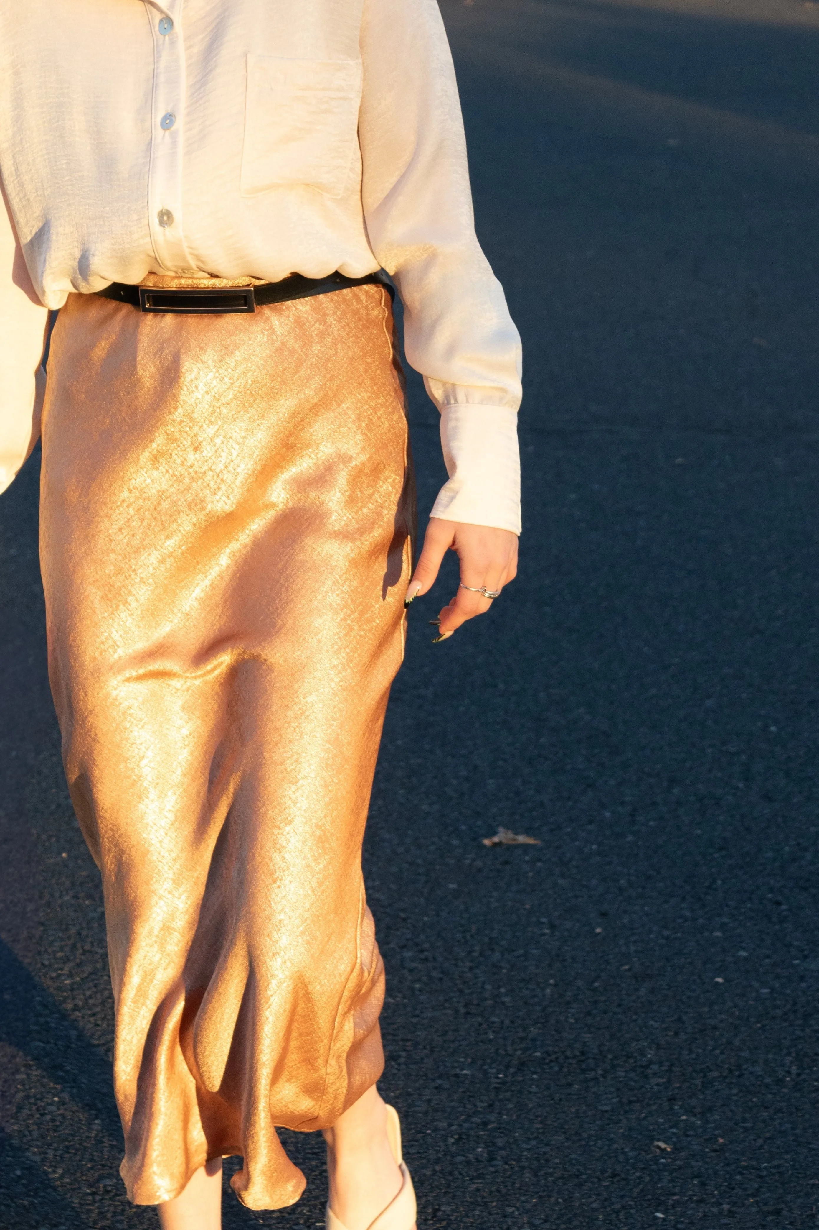 Gold Sand Maxi Skirt