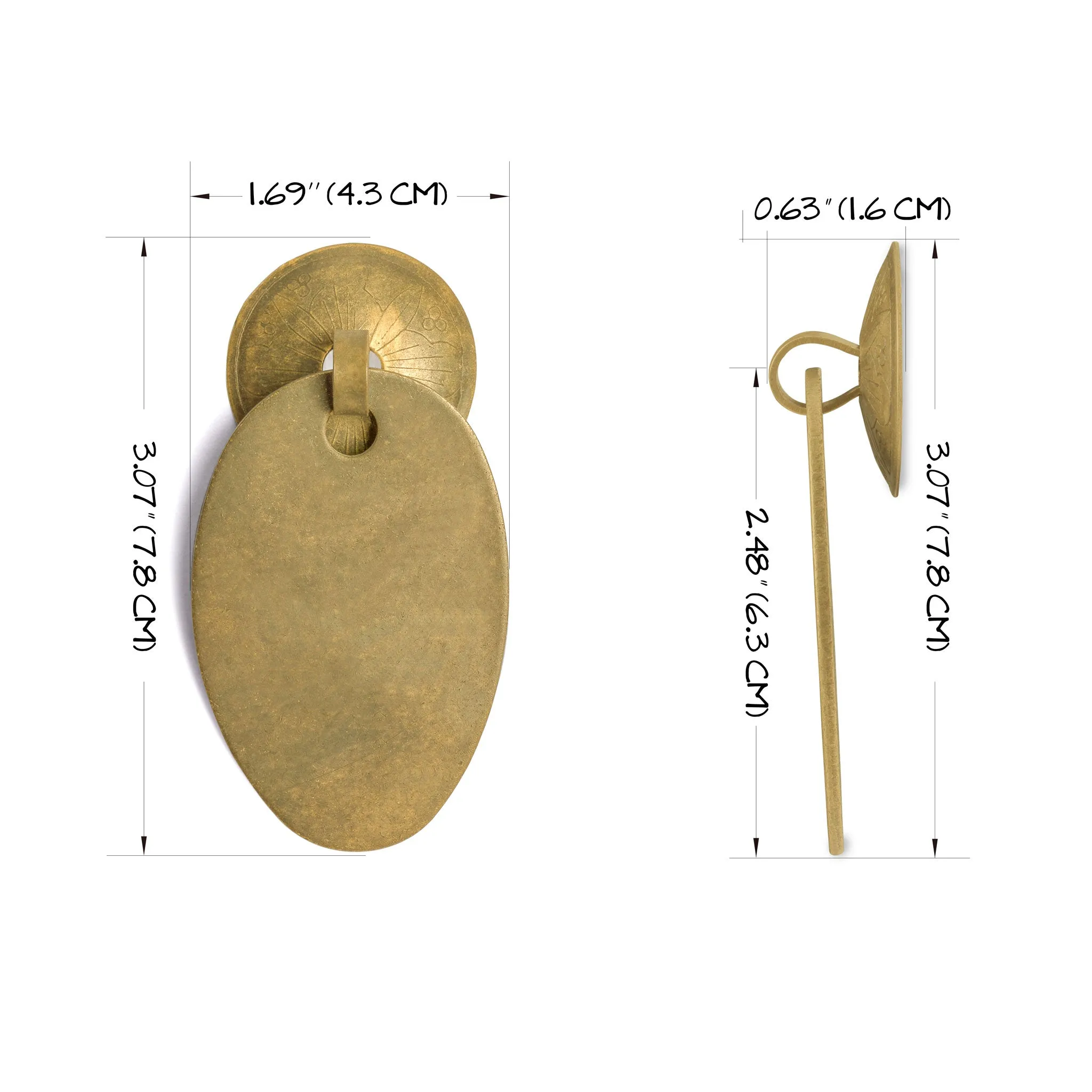 Golden Egg Pulls 3" - Set of 2