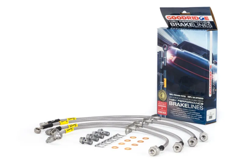 Goodridge 17-21 Honda Civic (Base/LX/EX) SS Brake Lines | 20042