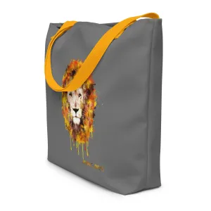 Gray Tote Bag