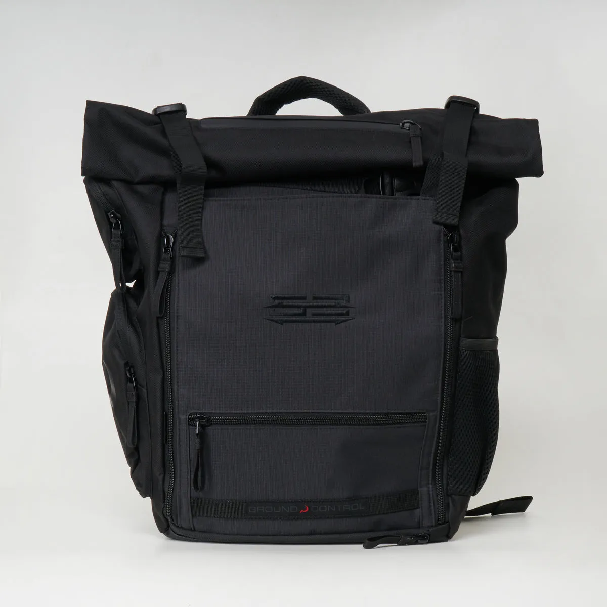 Ground Control Black Rolltop Backpack