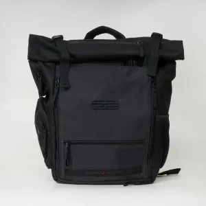 Ground Control Black Rolltop Backpack