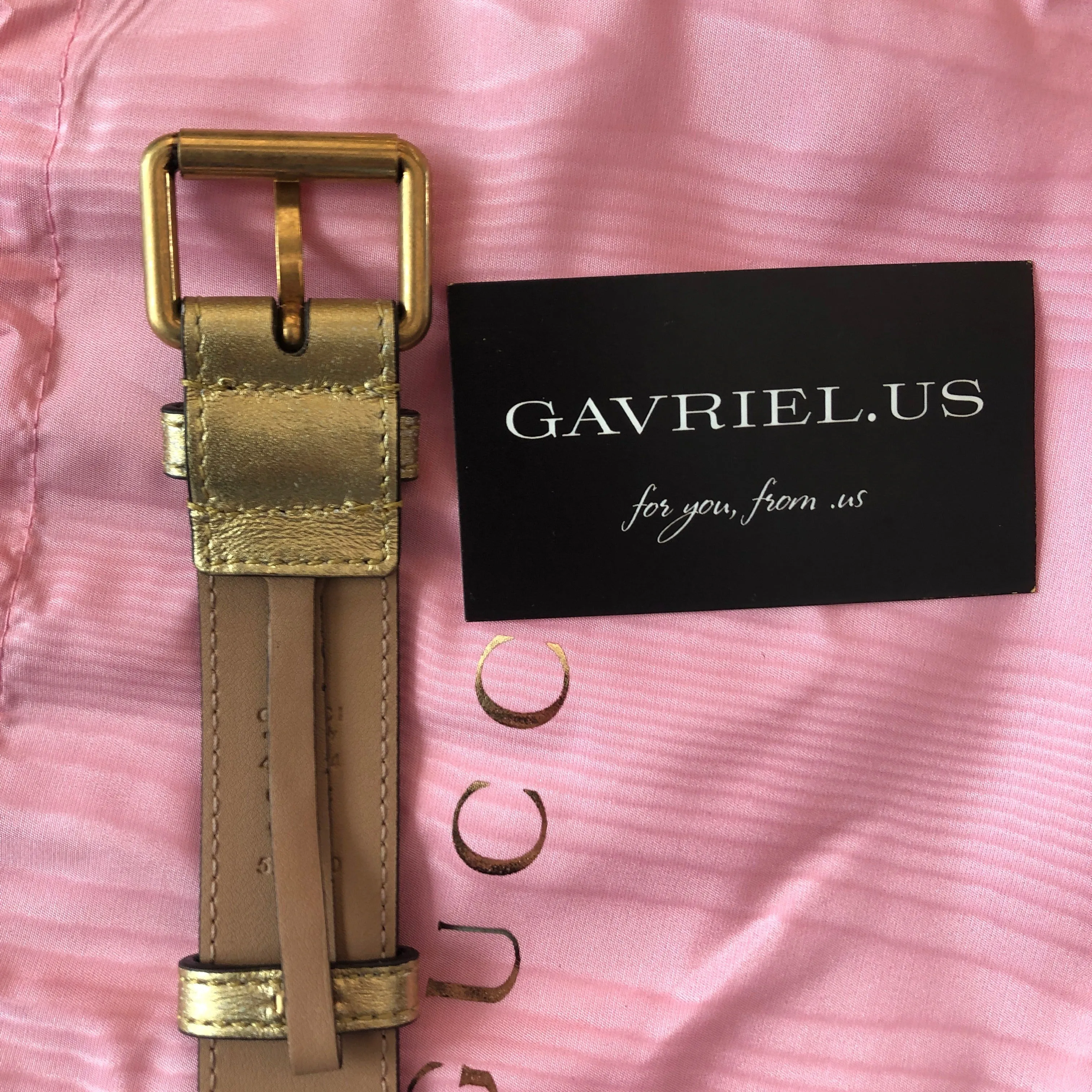 Gucci GG Metallic Matelasse Marmont Belt Bag in Pink and Yellow