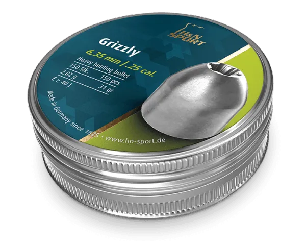H&N grizzly | 6.35mm | 2.02g | 31gr | 150 Pcs