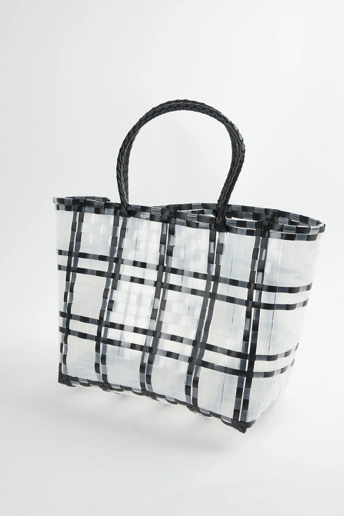 HAMPTONS BASKET BLACK TOTE