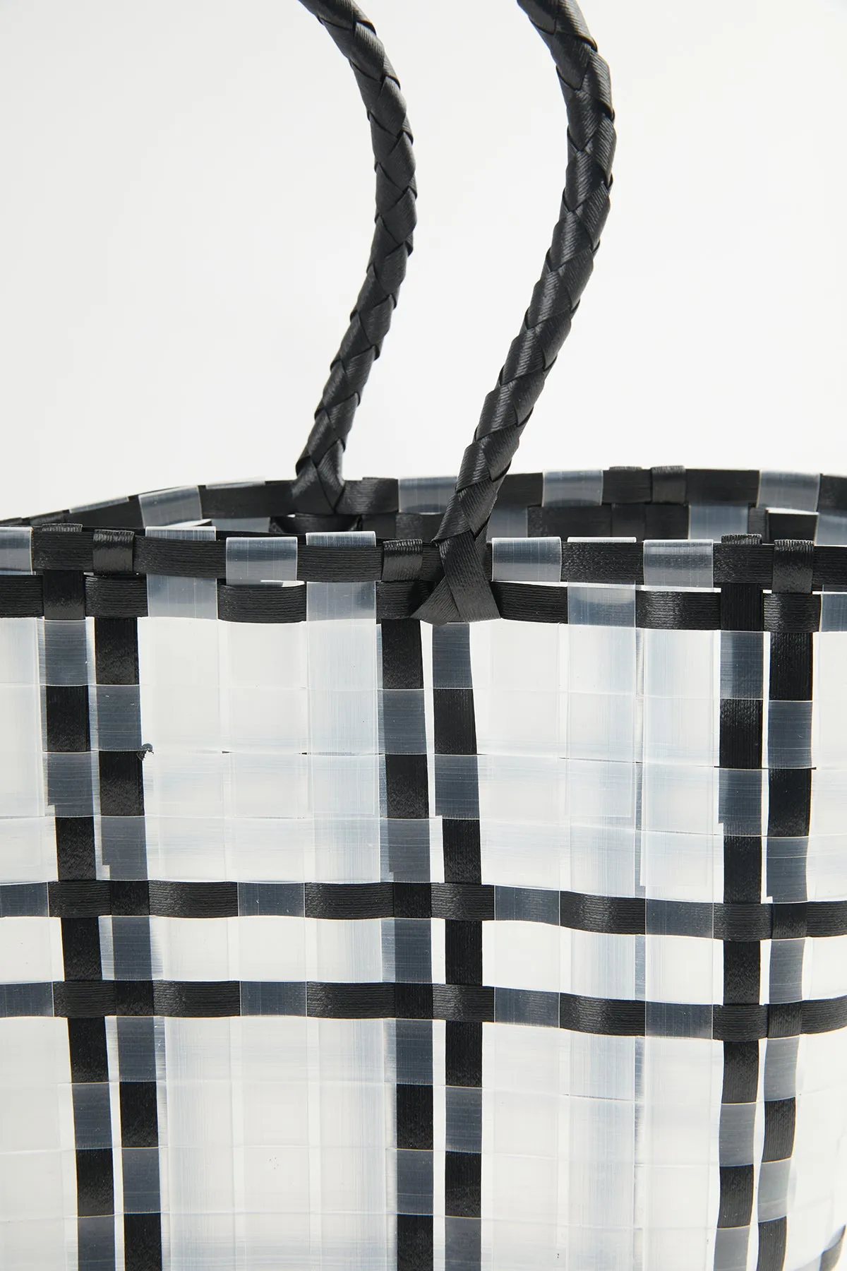 HAMPTONS BASKET BLACK TOTE