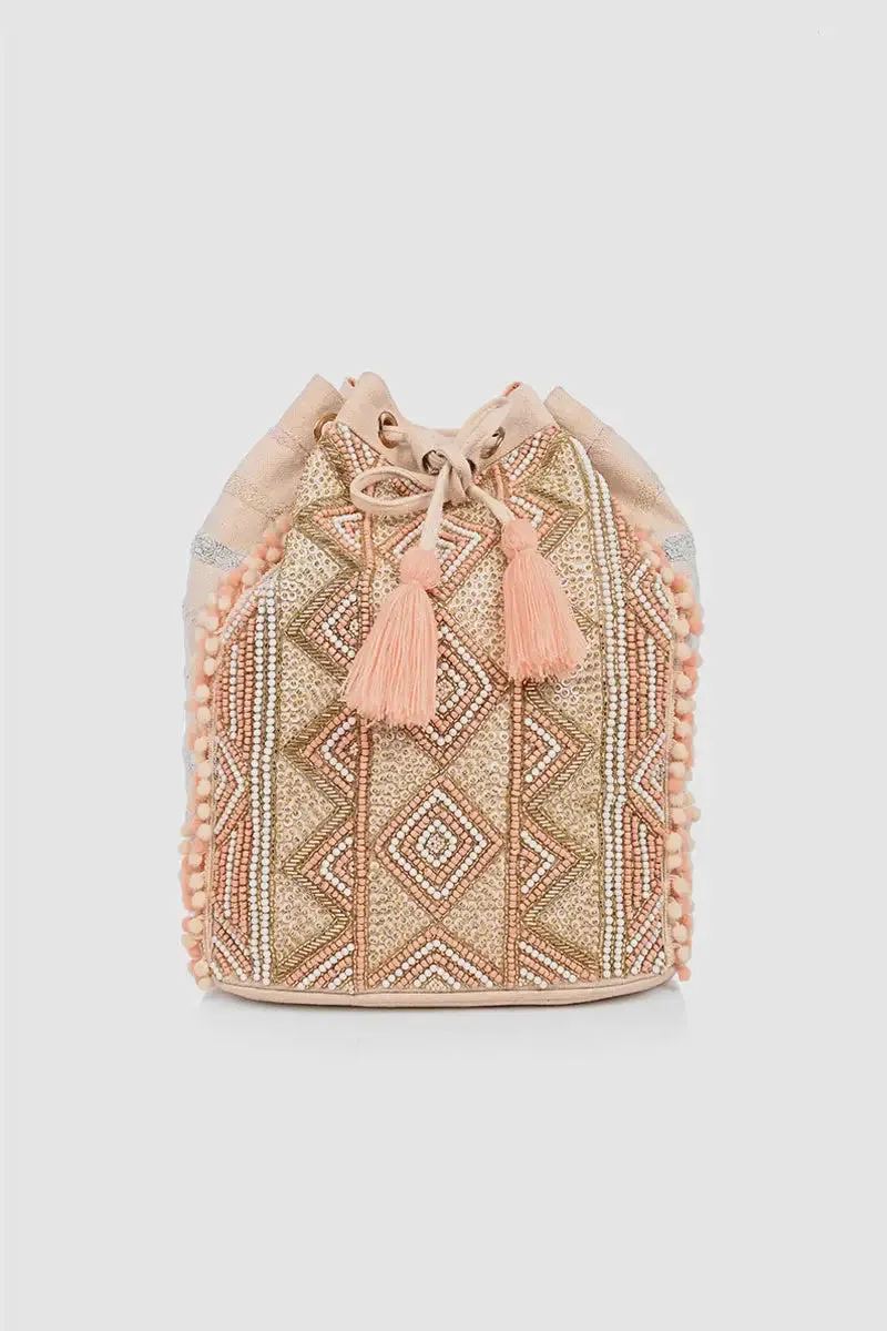 HANDWOVEN BEADED BACKPACK