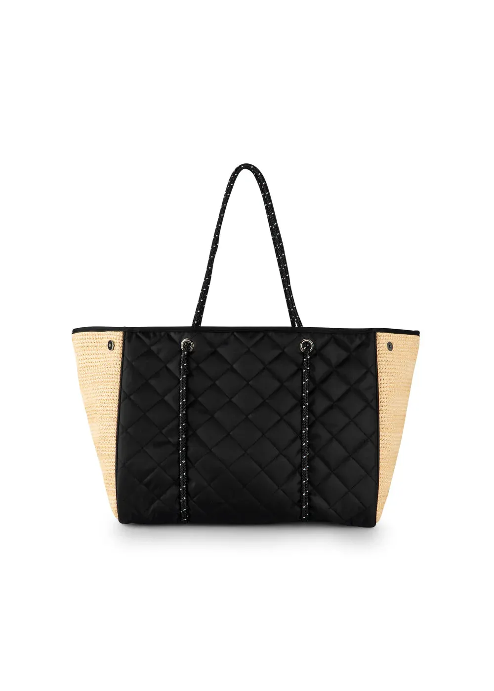 Haute Shore Greyson Tote Black Raffia