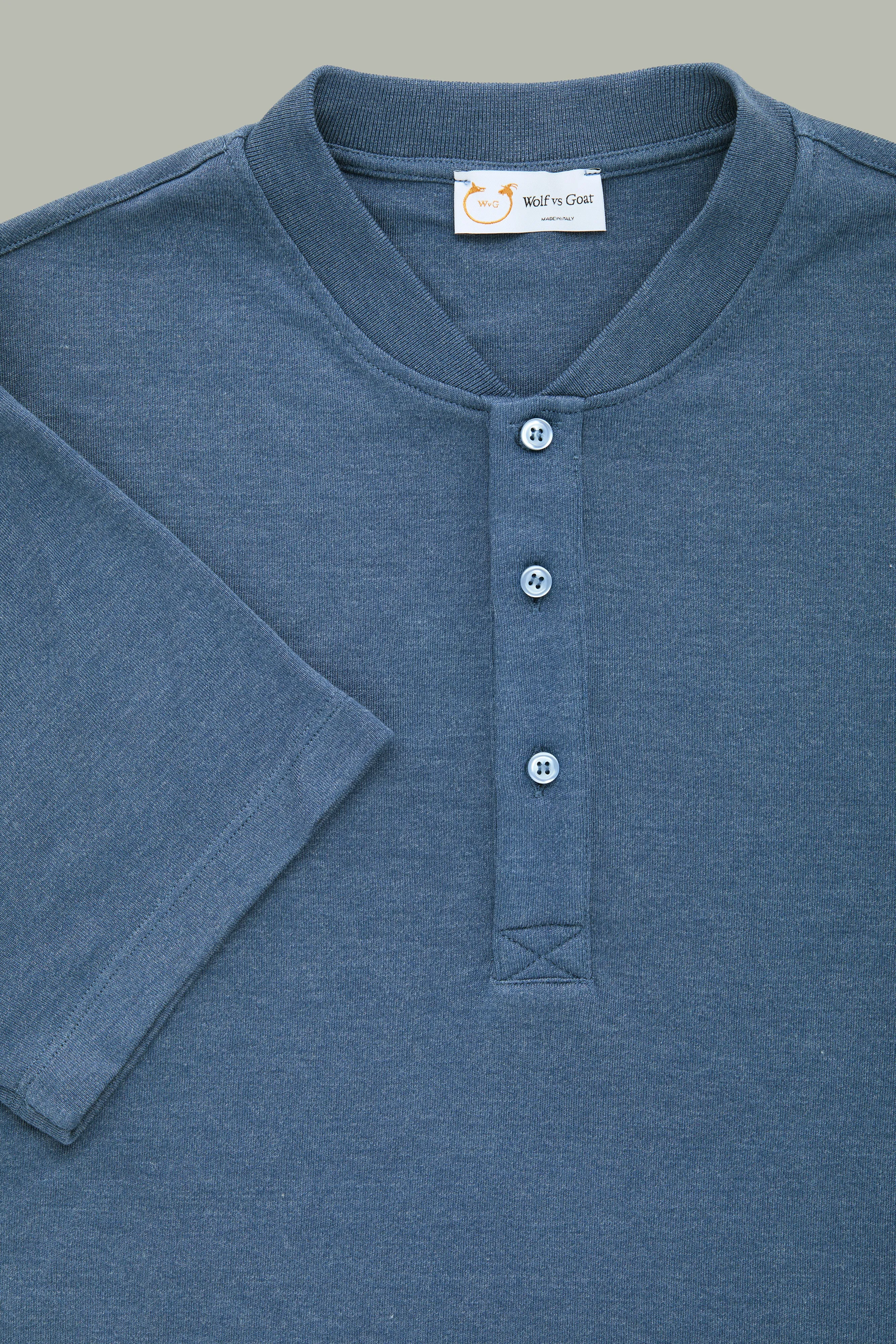 Henley Short Sleeve Bamboo Sorona Interlock Navy
