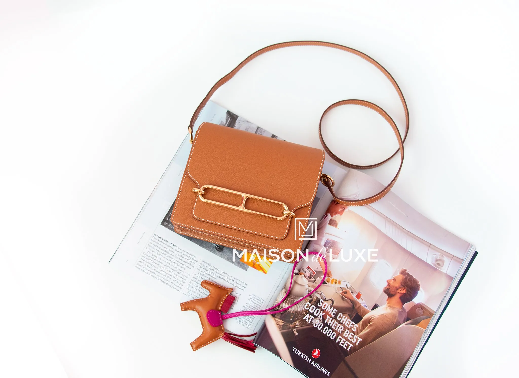 Hermes Roulis Mini 18 Gold Evercolor Handbag