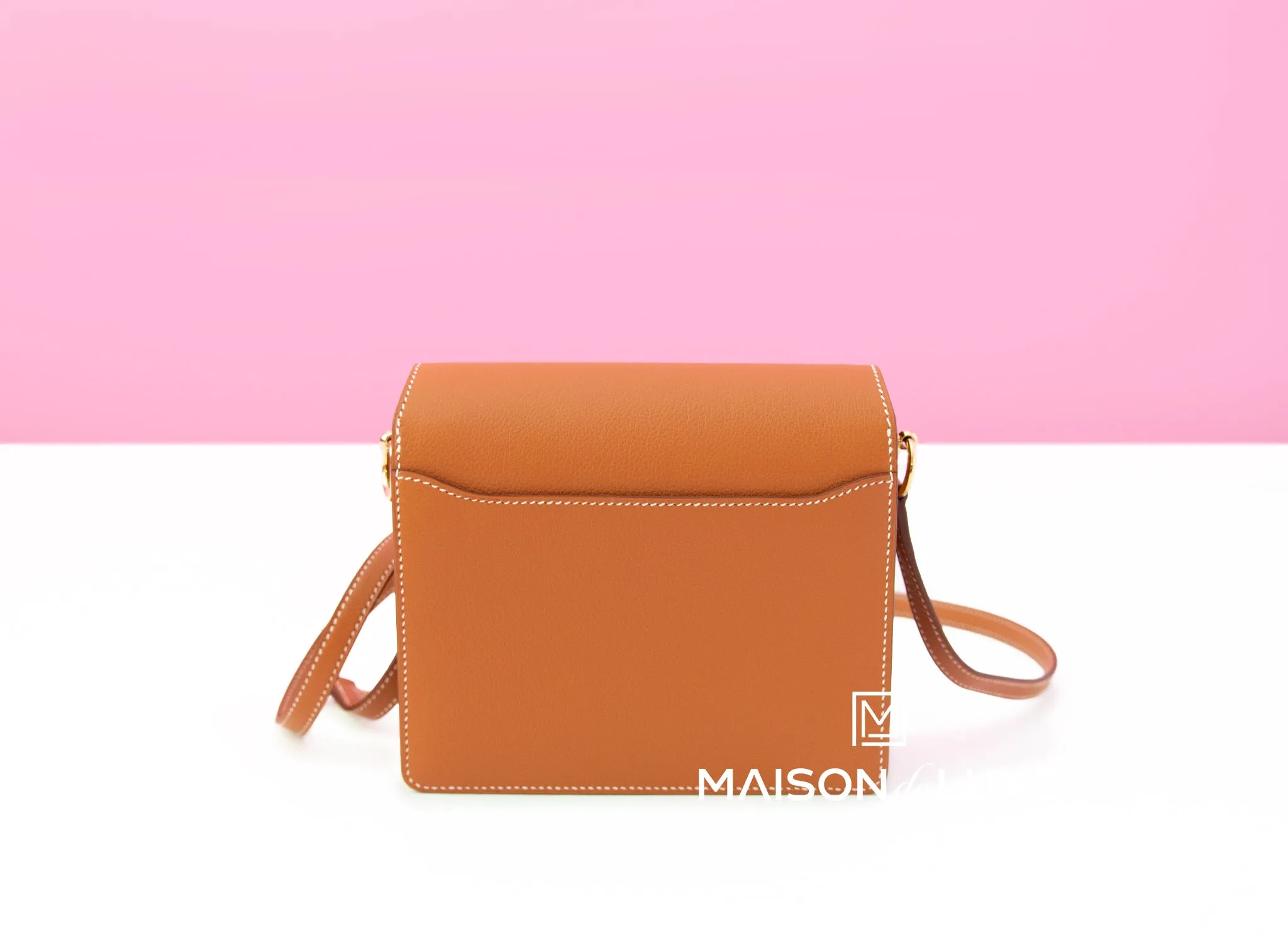 Hermes Roulis Mini 18 Gold Evercolor Handbag