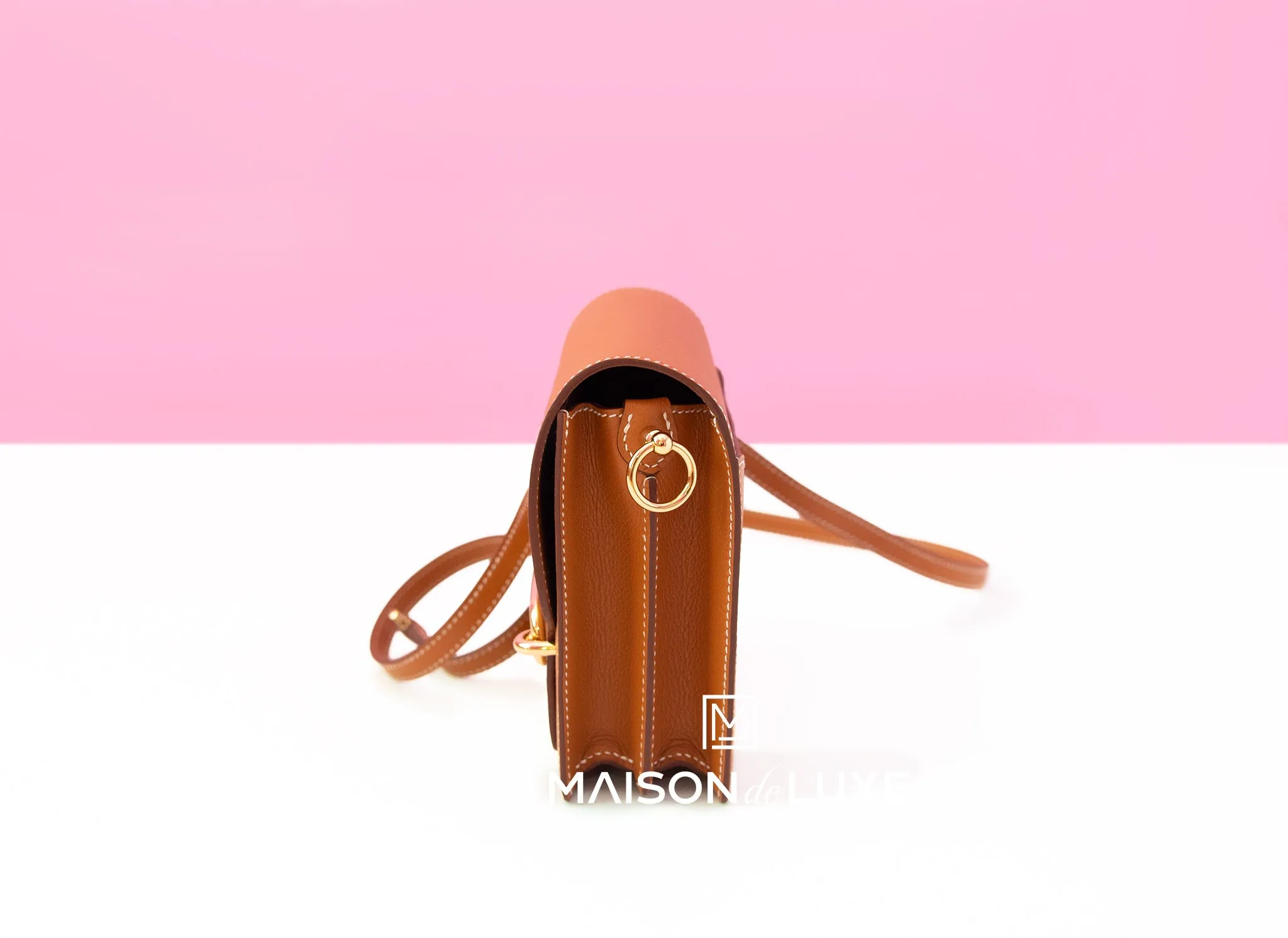 Hermes Roulis Mini 18 Gold Evercolor Handbag