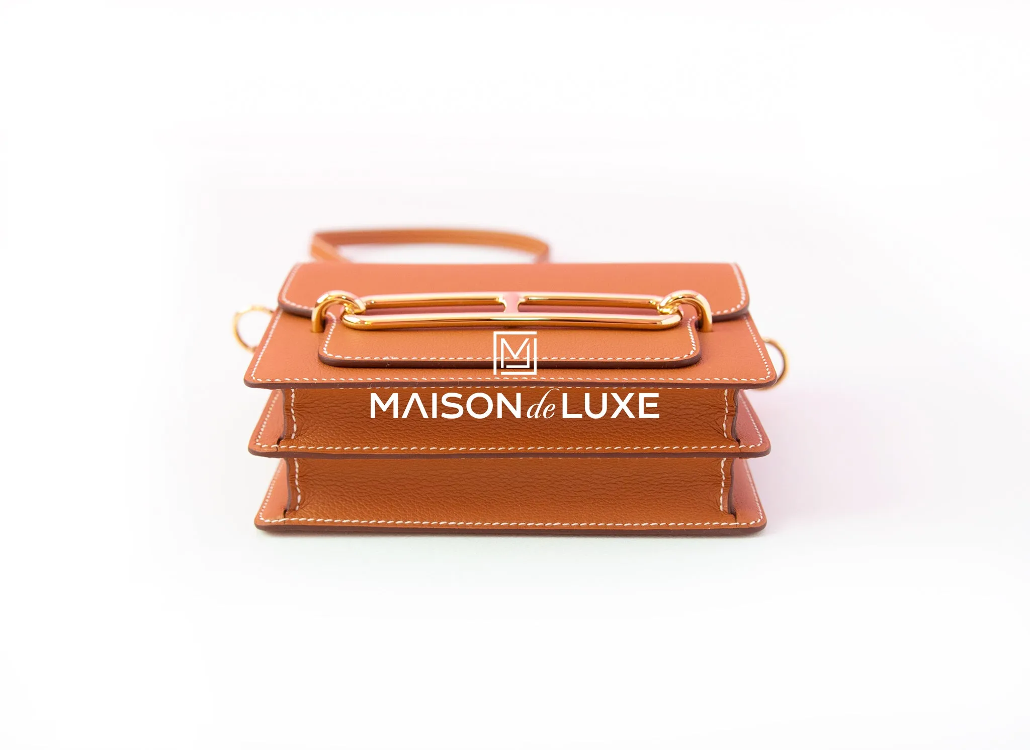 Hermes Roulis Mini 18 Gold Evercolor Handbag