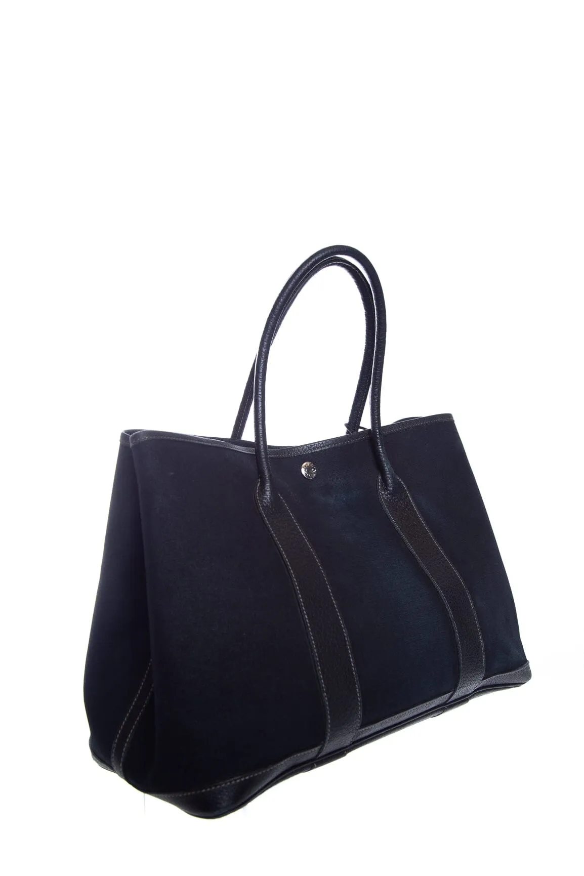 Hermès Black Canvas Garden Party 36 Handbag
