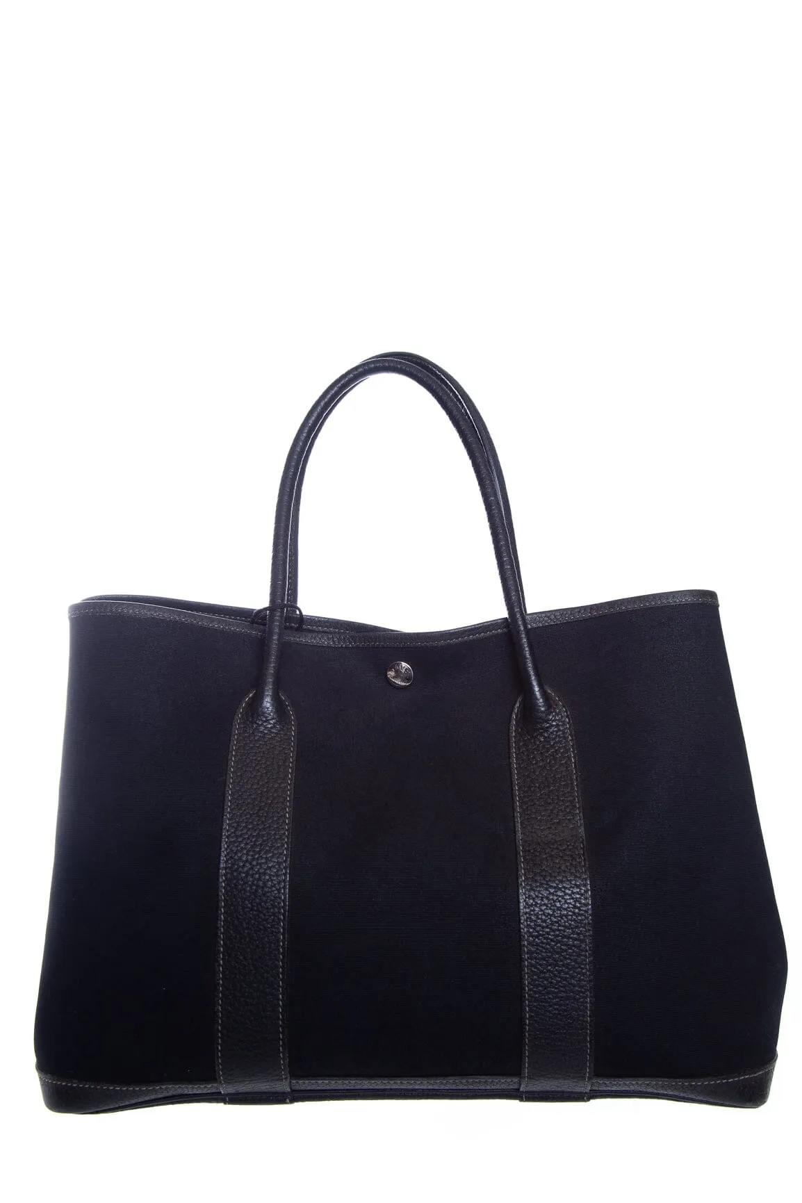 Hermès Black Canvas Garden Party 36 Handbag