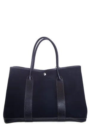 Hermès Black Canvas Garden Party 36 Handbag