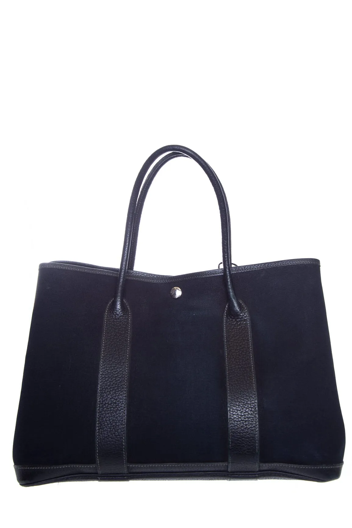 Hermès Black Canvas Garden Party 36 Handbag