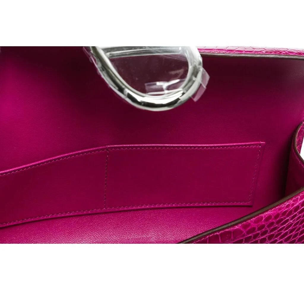Hermès Egee Clutch Rose Scheherazade Bag