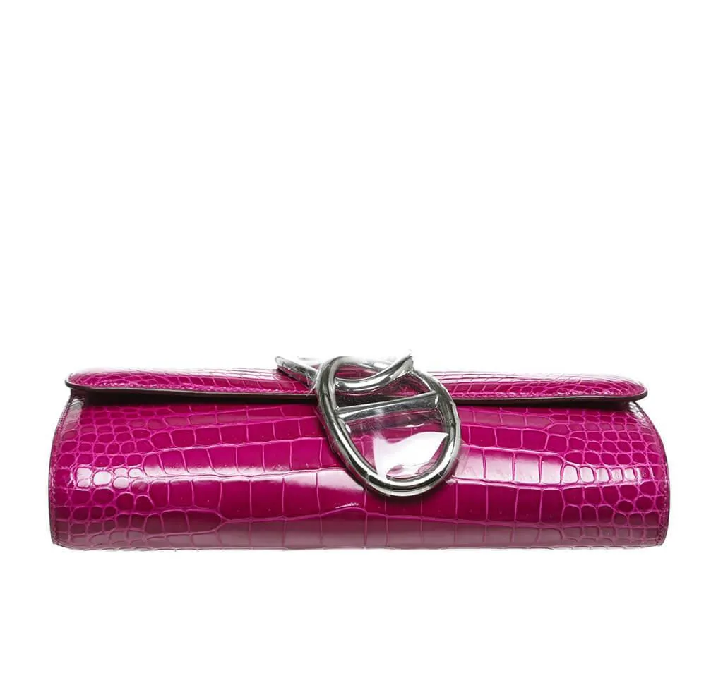 Hermès Egee Clutch Rose Scheherazade Bag