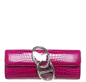 Hermès Egee Clutch Rose Scheherazade Bag