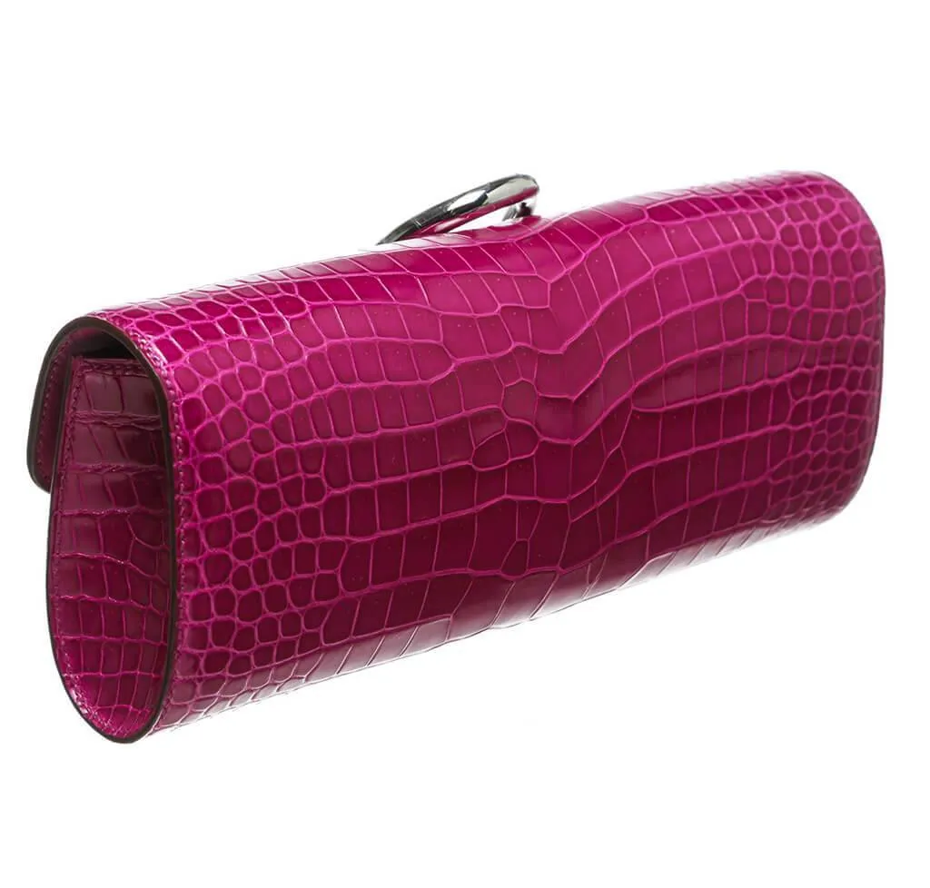 Hermès Egee Clutch Rose Scheherazade Bag