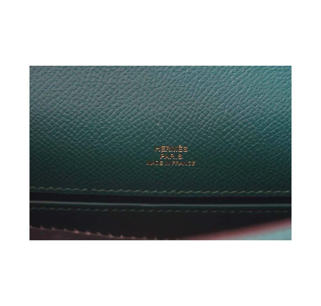 Hermès JPG Kelly Pochette Malachite Bag