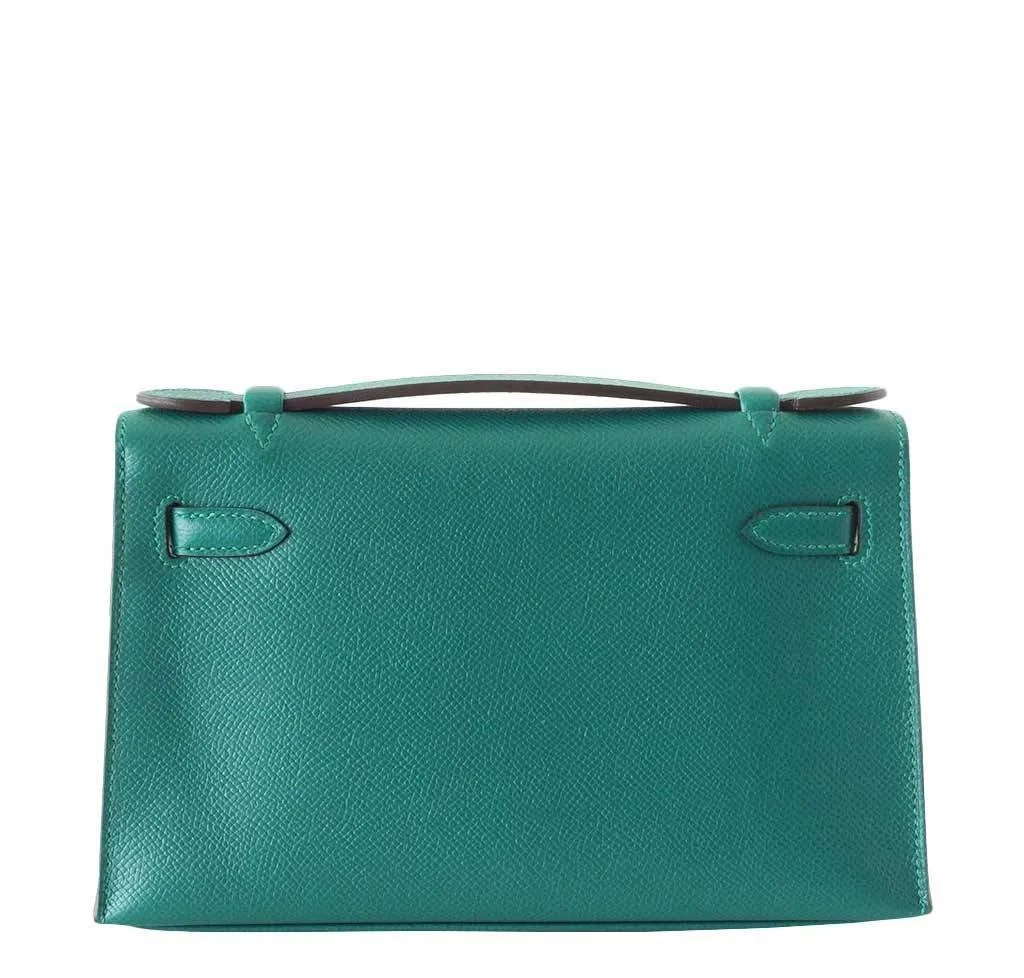 Hermès JPG Kelly Pochette Malachite Bag