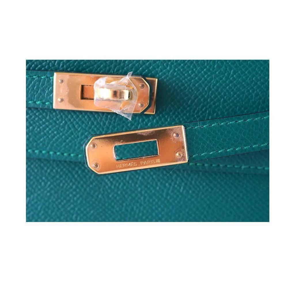 Hermès JPG Kelly Pochette Malachite Bag