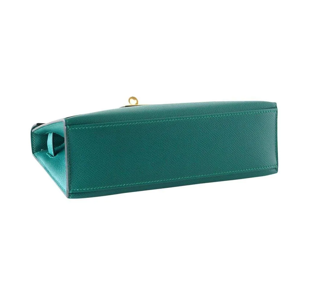 Hermès JPG Kelly Pochette Malachite Bag