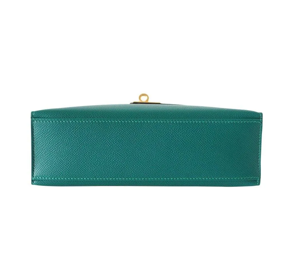Hermès JPG Kelly Pochette Malachite Bag