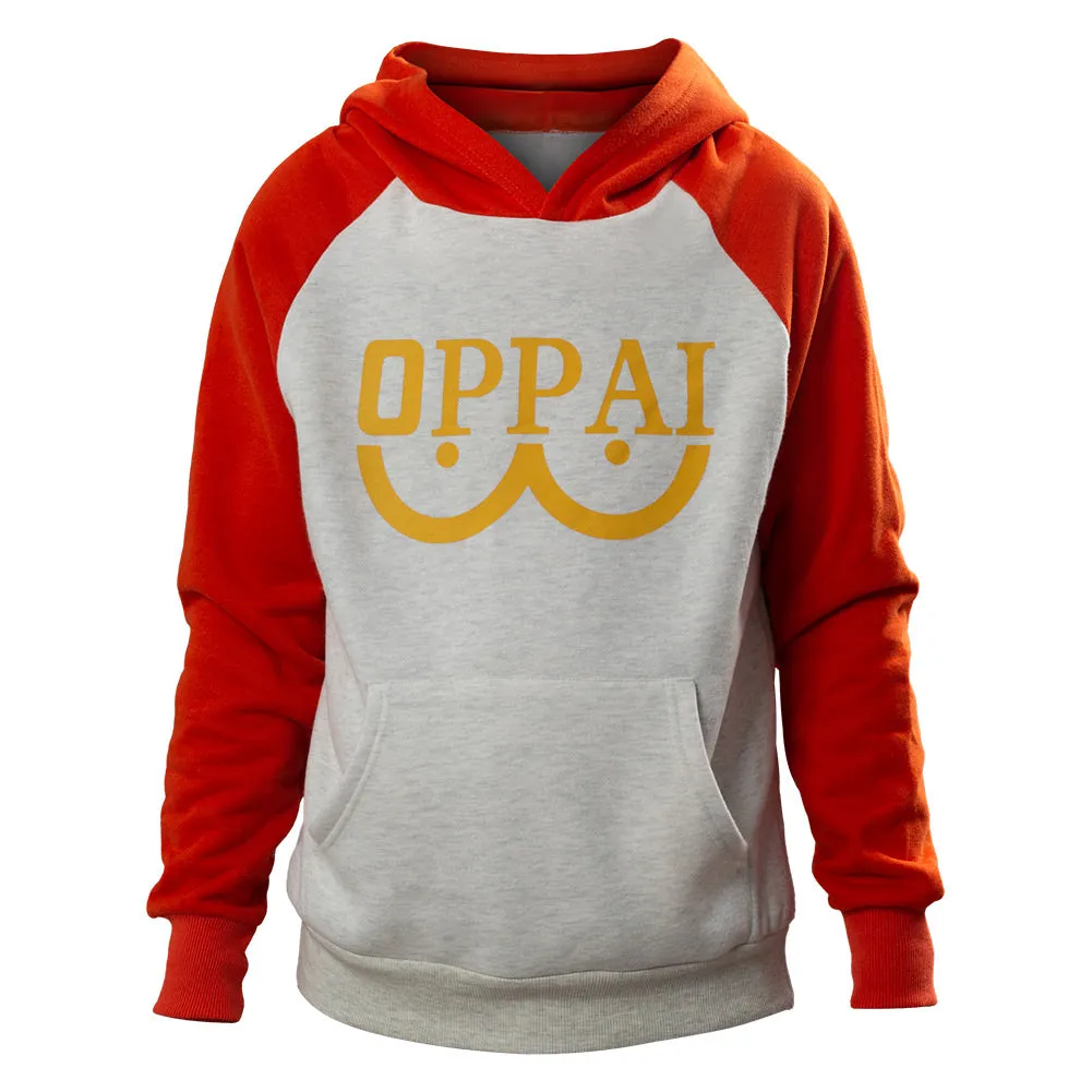 Hero Saitama Oppai Logo Hoodie Jacket Cosplay Costume